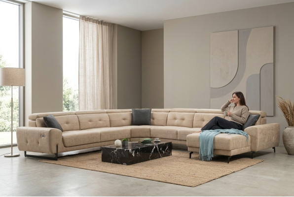 Hoekbank U-vorm Zitmeubel Designer Zitmeubel Modern Bank Bankstellen