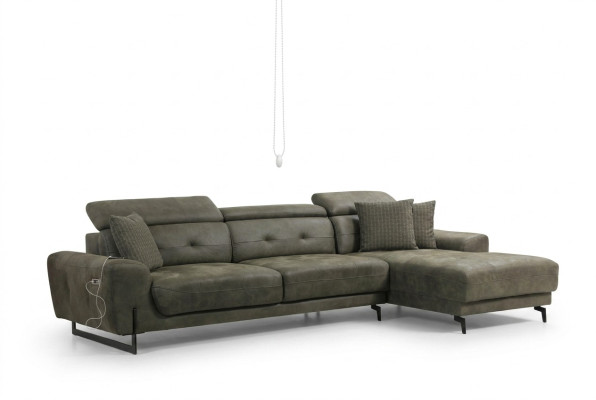 Ontspannende hoekbank in L-vorm Luxe meubels Woonkamer Hoekbank Bank Bekleding Modern Nieuw