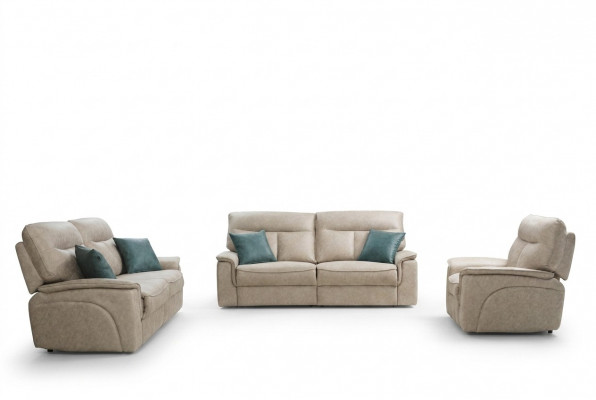 Designer bankstel set 3-dlg. Modern gestoffeerd meubilair Woonkamer compleet