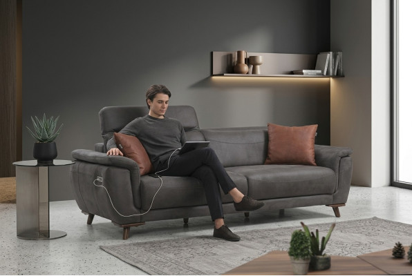 Luxe driezitsbank Moderne zitmeubelen Woonkamerbank Bekleding