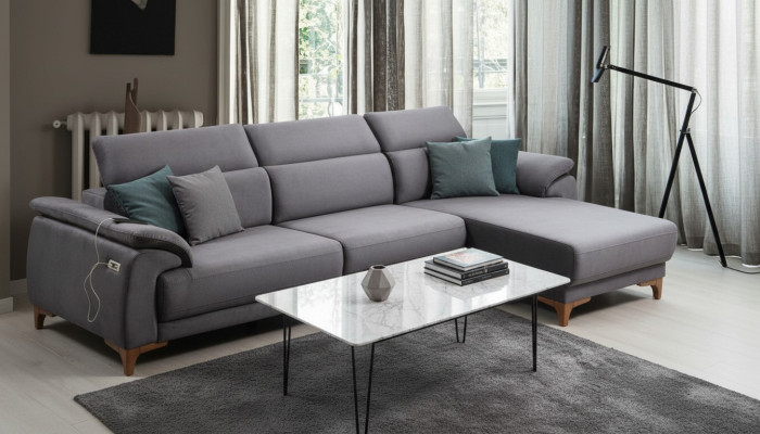 Hoekbank L-vorm Modern Woonkamer Bank Bank Meubels Luxe Design