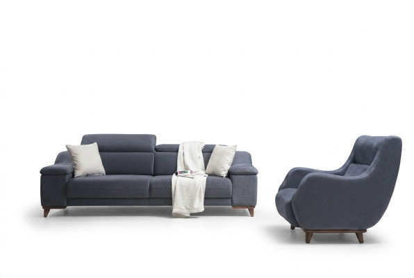 Woonkamer compleet 2-delig driezitsbank Modern Stoffen Fauteuil Nieuwe Meubels Bank