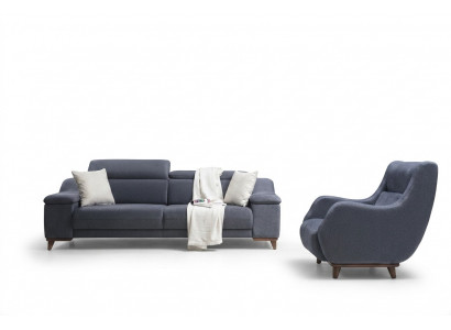 Woonkamer compleet 2-delig driezitsbank Modern Stoffen Fauteuil Nieuwe Meubels Bank