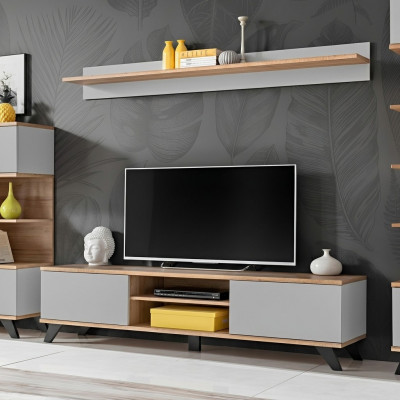 Woonkamer luxe set tv-standaard modern rek meubilair hout ontwerper