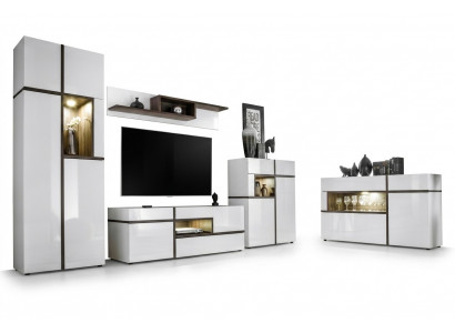 Set 5-delige woonkamer tv-standaard kast woonkamer wanden hout modern meubels nieuw