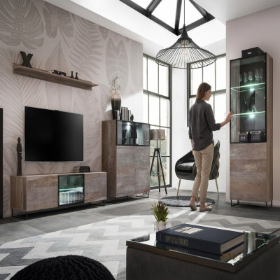 Modern woonkamerset TV-standaard ontwerp meubilair vitrine nieuw houten meubels.