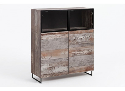 Vitrine Modern Stil Woonkamer Design Inrichting Houten Kast Nieuw Meubels