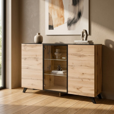 Laden houten design modern dressoir woonkamer inrichting nieuw.