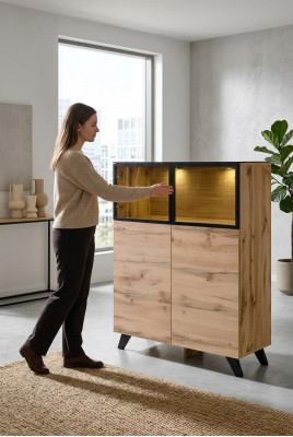 Vitrine Woonkamer Meubels Kast Hout Inrichting Luxe Modern Ontwerp