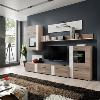 Wandmeubel TV Wand Houten Stijl Modern Rek Woonkamer Meubels Kast Nieuw