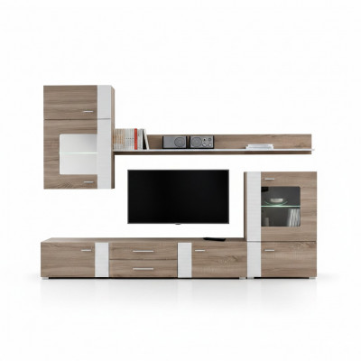 Wandmeubel TV Wand Houten Stijl Modern Rek Woonkamer Meubels Kast Nieuw