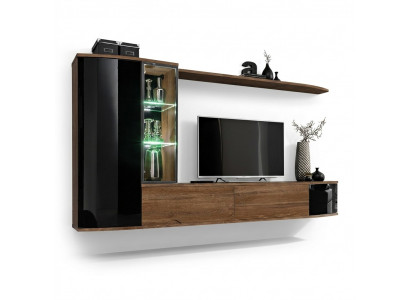 Woonwand Set Luxe Woonkamer TV Stand Hout Wandplank Wandkast Nieuw