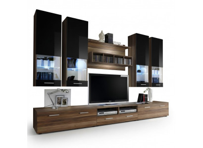 Ontwerp woonwand tv-standaard 4x wandkast lowboard wandrek luxe meubilair.