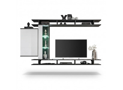 Moderne woonwand grijs Ontwerper Woonkamer meubels Houten wandkast
