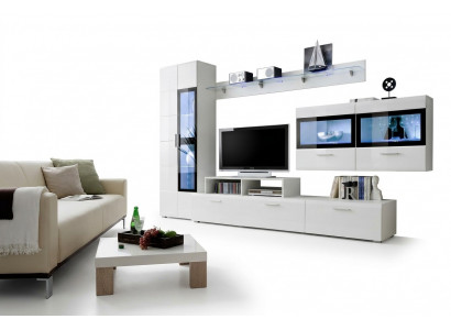 Woonkamer luxe set TV-standaard vitrine houten wandkast Nieuw