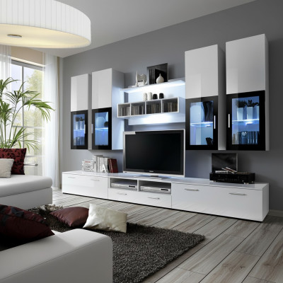Woonkamer Inrichting Muur Kast Ontwerp Hout Muur Kast Modern Set
