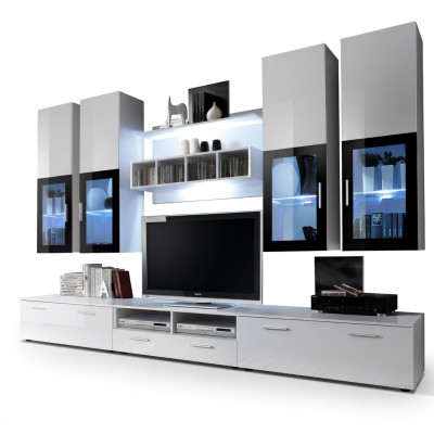 Woonkamer Inrichting Muur Kast Ontwerp Hout Muur Kast Modern Set