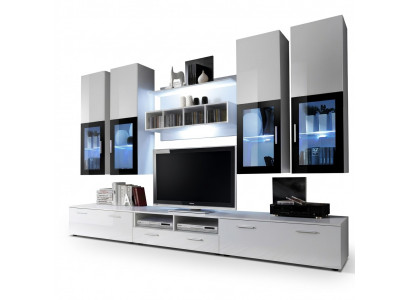 Woonkamer Inrichting Muur Kast Ontwerp Hout Muur Kast Modern Set