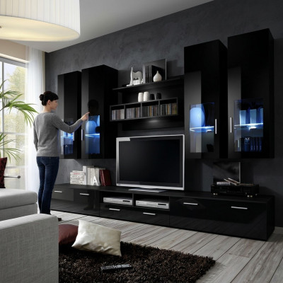 Complete woonwand Modern Design Woonkamer Inrichting Rekken TV-standaard