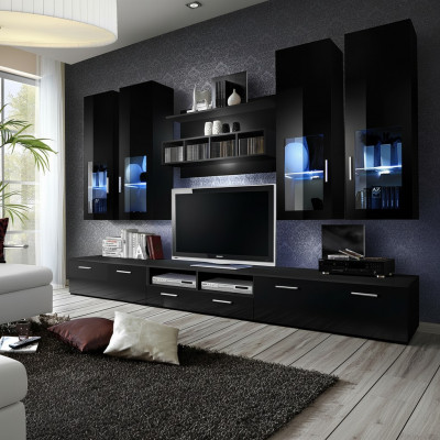 Complete woonwand Modern Design Woonkamer Inrichting Rekken TV-standaard