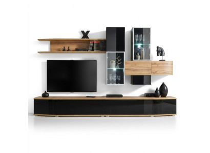 Ontwerper woonkamer Modern Design Woonkamer Luxe meubels Wandplanken Nieuw