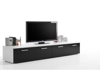 Ontwerper woonkamer TV-standaard luxe inrichting modern design houten meubels.