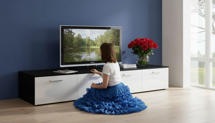 TV-standaard RTV Lowboard designer hout meubilair modern woonkamer