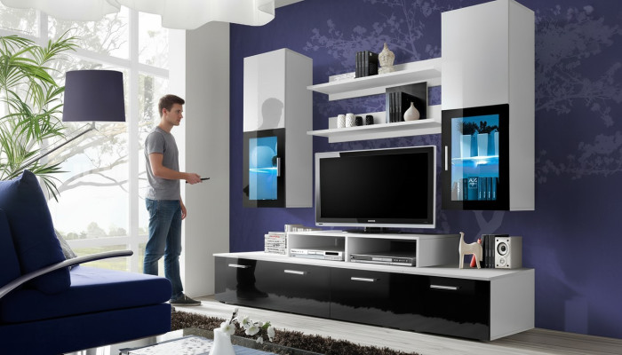 Woonkamer Compleet TV-meubel Luxe Wandkast Inrichting Modern Designer