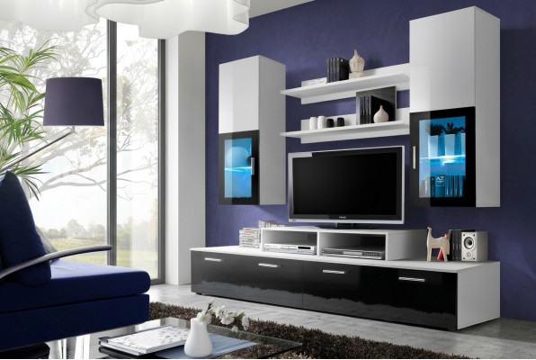 Woonkamer Compleet TV-meubel Luxe Wandkast Inrichting Modern Designer