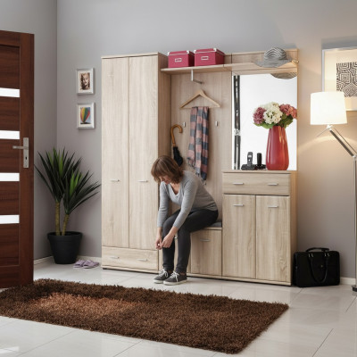 Kledingrek hal kapstok gang Design meubels Hout Modern Kast Nieuw