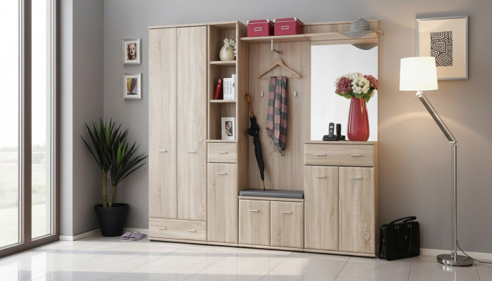 Kledingrek kast gangkapstok design meubels luxe inrichting nieuw rek.