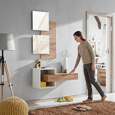 Ontwerp Set 4-delig inrichting hal Moderne design wandplank Nieuw meubilair