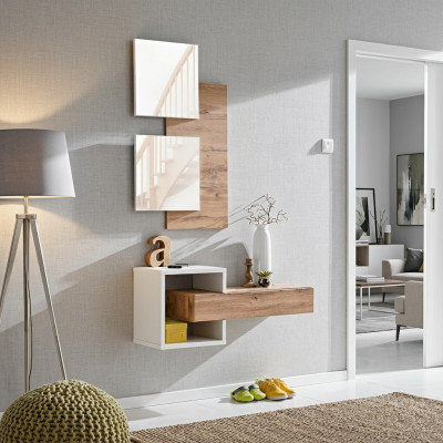 Ontwerp Set 4-delig inrichting hal Moderne design wandplank Nieuw meubilair