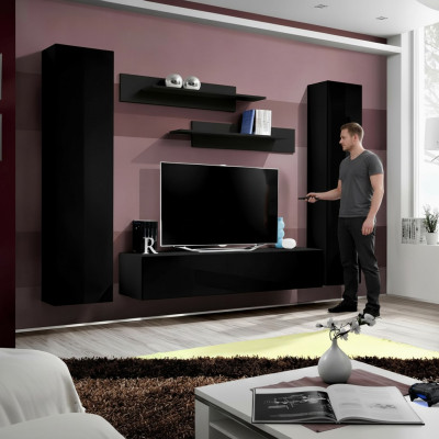 Volledige set wandmeubel luxe inrichting moderne meubels