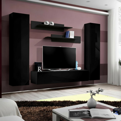 Volledige set wandmeubel luxe inrichting moderne meubels
