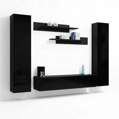 Volledige set wandmeubel luxe inrichting moderne meubels