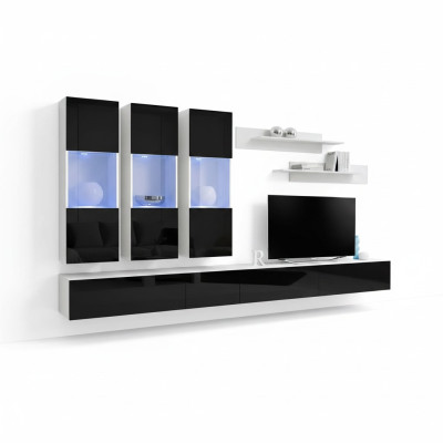 Woonkamer Modern Woonmeubel Ontwerper Houten meubels TV-standaard Luxe hangende vitrine