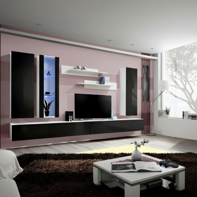 Woonkamerset 7-delig Luxe Woonwand Modern Designer Wandkast Nieuwe TV-standaard  Woonkamerset 7-delig Luxe woonwand Modern design wandkast Nieuwe tv-standaard