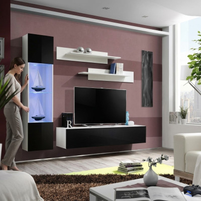 Woonkamerset woonwand tv-standaard design hangvitrine inrichting meubels  Woonkamerset woonwand tv-standaard design hangvitrine inrichting meubels
