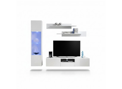 Woonkamer meubels Wit Woonwand Designer Luxe TV Standaard Hangende Vitrine Rekken  Woonkamer meubels Wit Woonwand Designer Luxe TV Standaard Hangende Vitrine Rekken