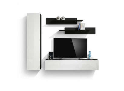 Luxe woonwand, designmeubels voor de woonkamer, wandkast, planken nieuw.