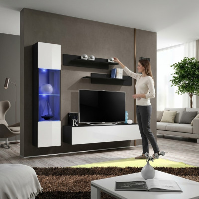 Compleet set 4-delige ontwerper luxe woonkamermeubels wandrek hangvitrine meubels