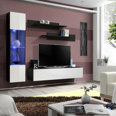 Compleet set 4-delige ontwerper luxe woonkamermeubels wandrek hangvitrine meubels