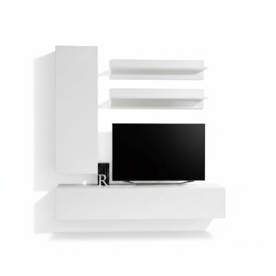 Ontwerper inrichting Wit woonkamer luxe houten meubels Volledige wandkast