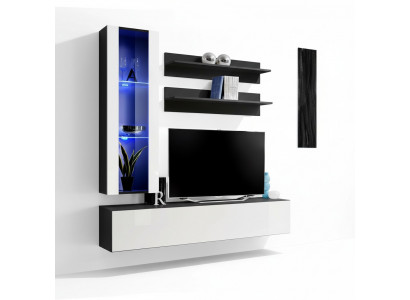 Woonkamer wandmeubel muurplank tv-kast hangende vitrinekast houten meubels nieuw