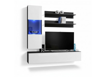 Woonkamer set 4-delig. Complete woonkamer TV-standaard wandplank Luxe Modern Nieuw
