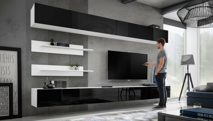 Wandkast woonkamer tv-standaard luxe woonkamer wandmeubel houten meubelen nieuw modern.