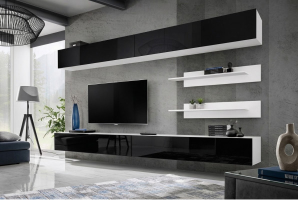 Wandkast woonkamer tv-standaard luxe woonkamer wandmeubel houten meubelen nieuw modern.
