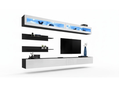 Woonwand woonkamerset wandkast lage tv-standaard wandplank nieuw