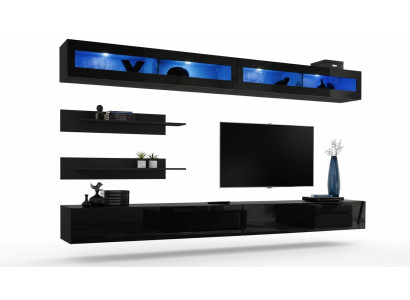 Woonkamer 2x wandkast set woonwand houten meubels tv-standaard Nieuw